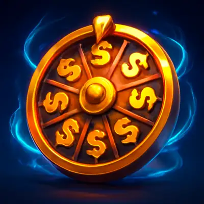 Gloeiend gouden draaiwiel in Cash n Spins 243 Plus van 1spin4win.